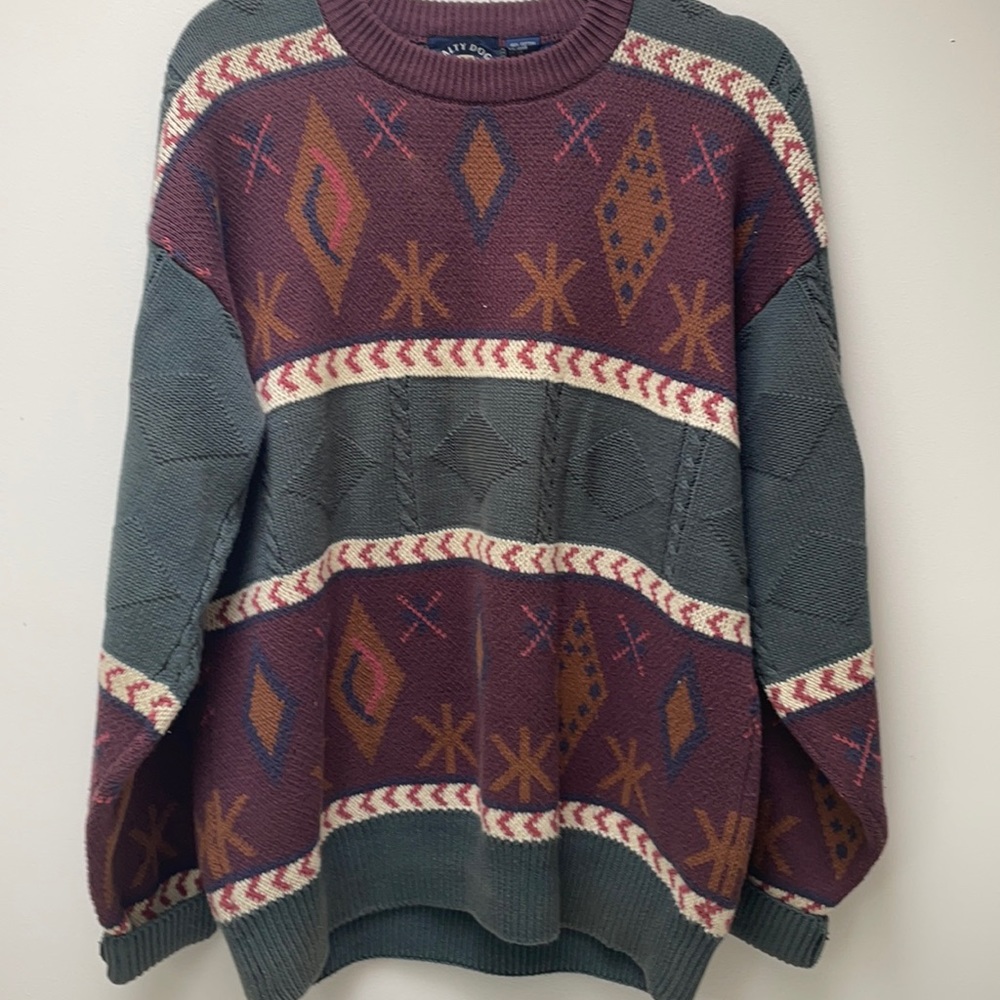Salty Dog Men’s sweater cotton rustic size Large pullover